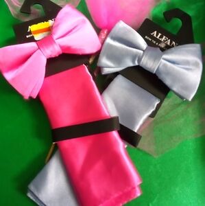 Alfani 2-2 Piece Pre-Tied Bow Tie & Pocket Square